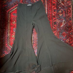 Anthropologie Black Bell Bottom Pants